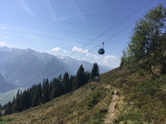 Wanderweg von der Mittelstation Richtung Wildkogel