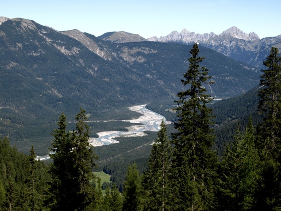 Aussicht auf den Lechzopf vom Neerensteig