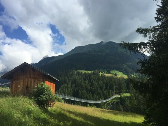 The Holzgau Suspension Bridge