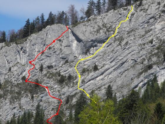 Übersicht: gelb: "Gelobtes Land" - rot: "Atemlos"