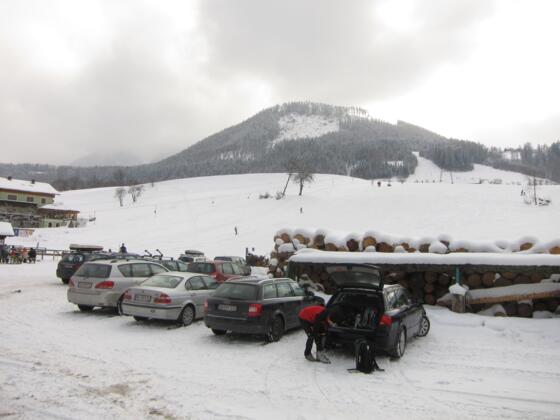 Start beim Sägewerk Hackl in Vorderstoder
