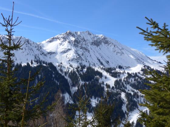Die Krinnenspitze, vom Gimpelhaus gesehen