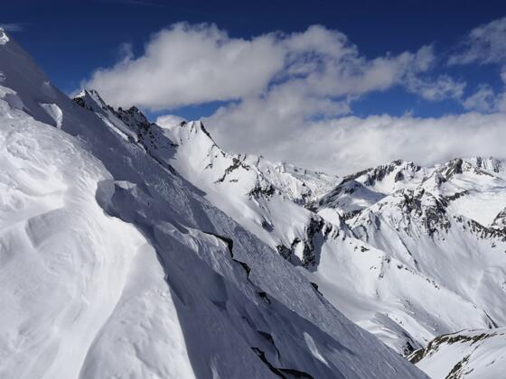 Blick vom Törl Richtung NW, Dreiherrnspitze