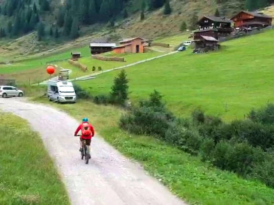 Am Ziel bei der Volkzeiner Hütte