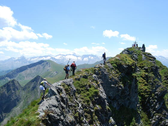 Am Gipfelgrat der Laderdinger Gamskarspitze