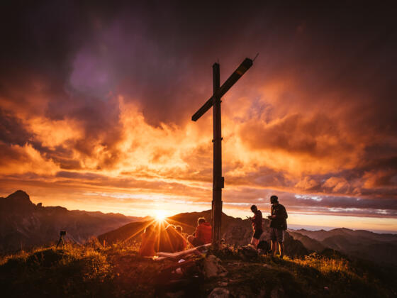 Sonnenuntergang auf der Höferspitze