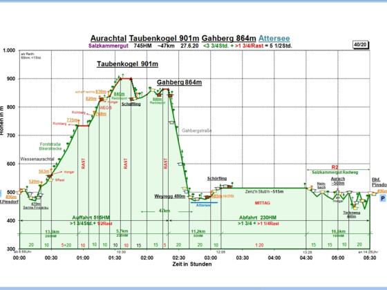 Zeit-Wege-Diagramm im Detail
