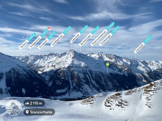 Ausblick nach Westen von der Stanzscharte