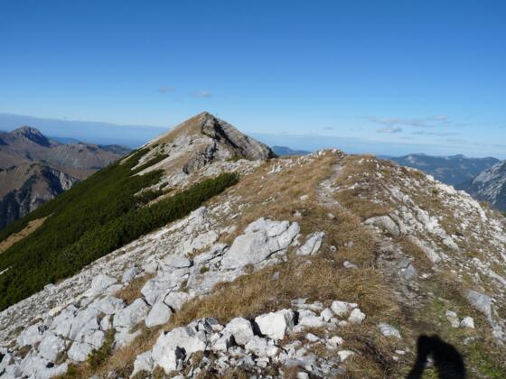 Die letzten Meter am Grat zur Seekarspitze.