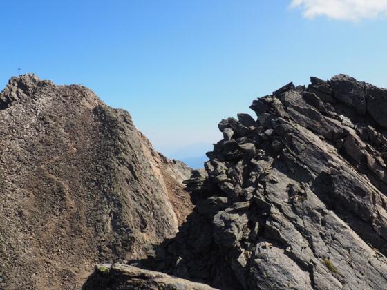 Blankahorn 3129m, Blick zum Hohen Riffler