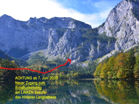 Ab 7. Juni 2020 NEUER Zugang zum Schafluckensteig!!
