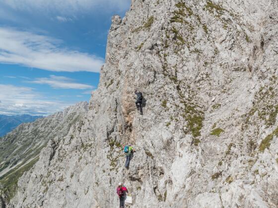Einstieg des Innsbrucker Klettersteigs