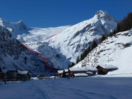 Winteraufstieg zur Neuen Prager Hütte