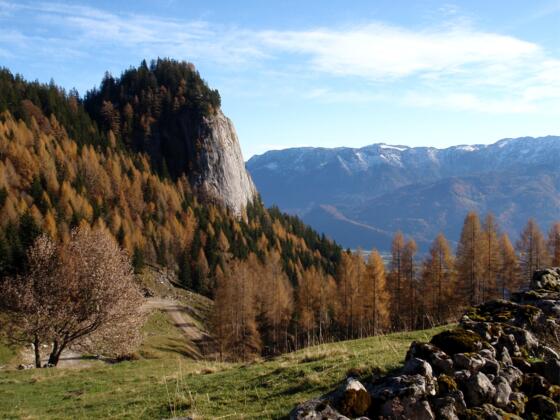 Sommeraustein 1275 m beim Abstieg