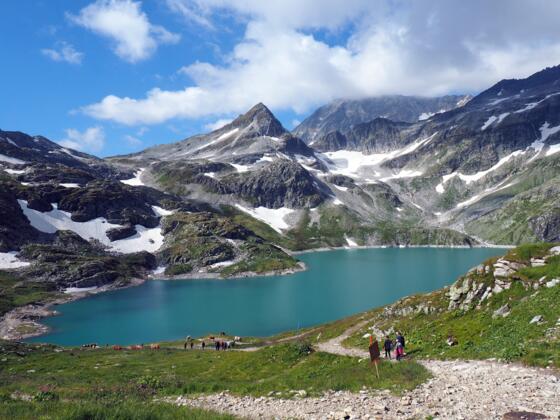 Weißsee mit Tauernkogel 2683m