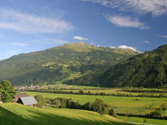 Blick über Hollersbach zum Lachwald