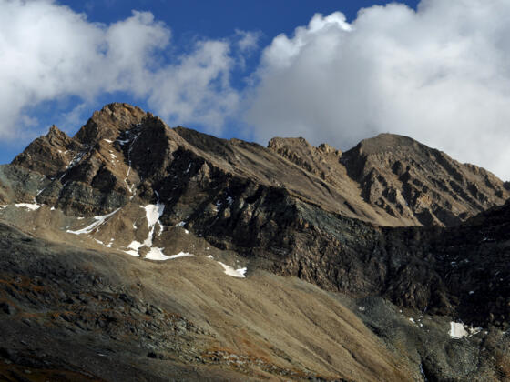 Obere Steineralm, Stellachwand (li), Vorderer Kendlspitz (re), davor Dürrenfeldscharte