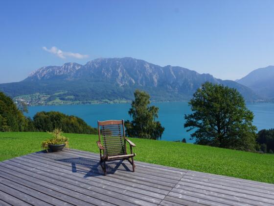 Traumhafter Rastplatz auf der Terrasse des Druckerhofs