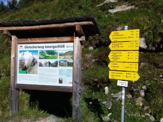 Wegmarkierung Innergschlöß