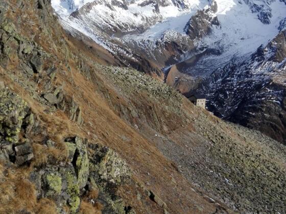 Blick von den Krimmler Tauern zur Birnlückenhütte