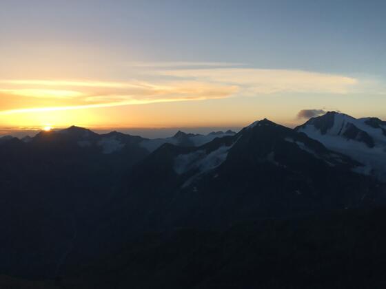 Sonnenaufgang am Saykogel