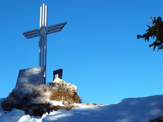 Gaisberg Westgipfel mit Kreuz 1264m