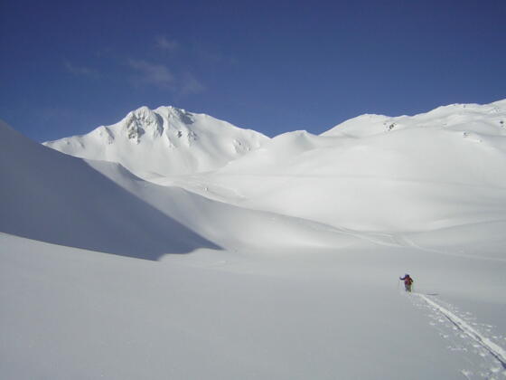 im Becken vor der Mölser Sonnenspitze
