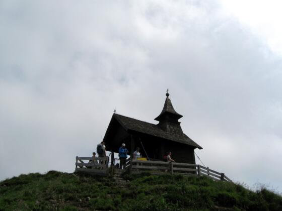Die Kellerjochkapelle am Gipfel
