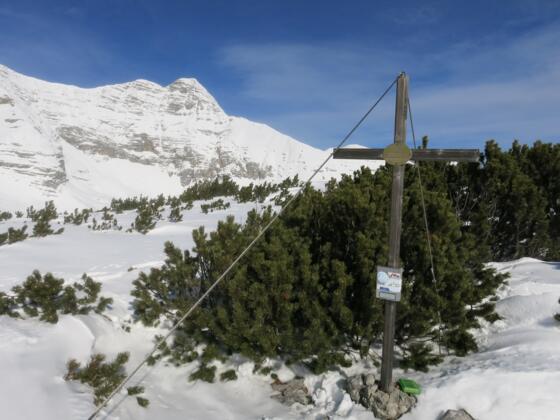 Am Gipfel des Eisernen Bergl mit Blick aufs Warscheneck