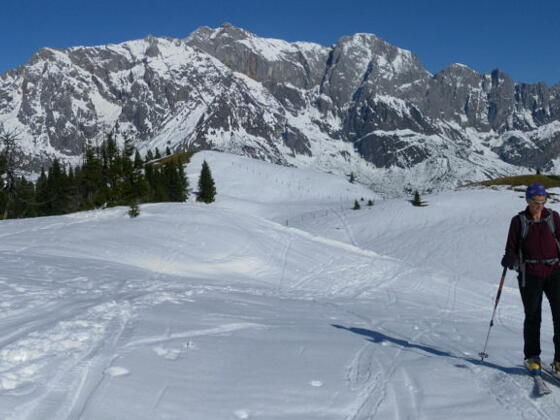 Rückblick zum Kollmannsegg vor Hochkönig