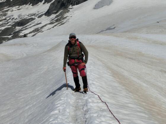 letzter Anstieg auf dem Gletscher