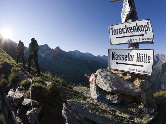 Edelhütte und Kasseler Hütte verbindet der Siebenschneidenweg