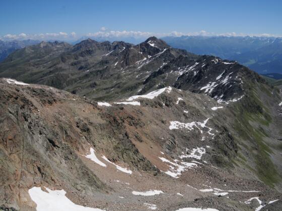 Hexenkopf Ostgrat mit Masnerjoch und Furgler