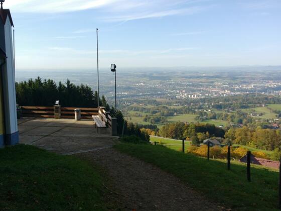 Laurenzikapelle, Blick hinunter nach Steyr