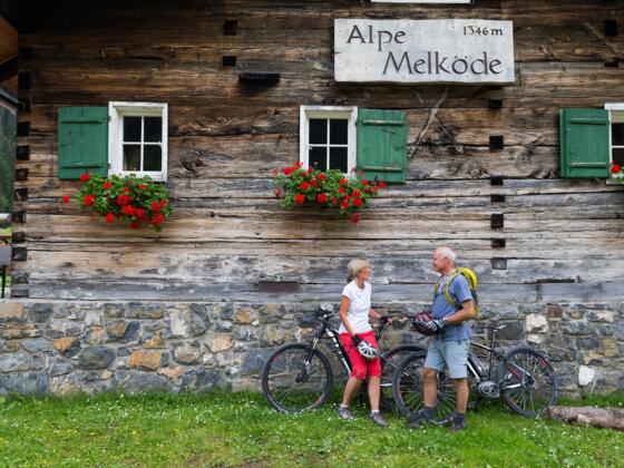 Mit dem Mountainbike zur Alpe Melköde