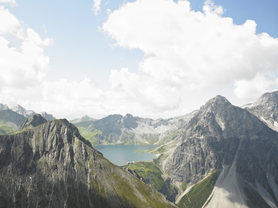 Blick vom Saulakopf zum Lünersee