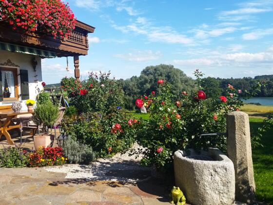Terrasse des Huberhofs