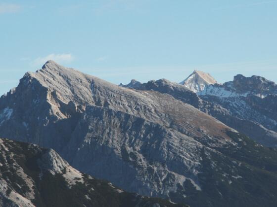 Blick auf die Pleisenspitze vom Brunnstein aus