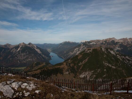 Ausblick vom Stanser Joch zum Achensee