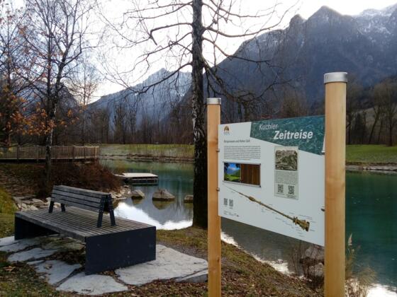Kuchler Zeitreise - Infotafel am Bürgerausee
