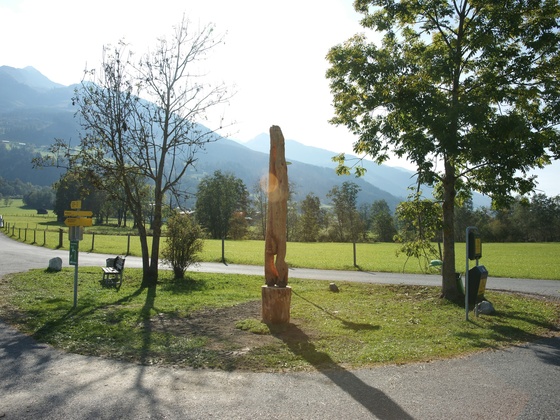 Kunstwerk am Ausganspunkt