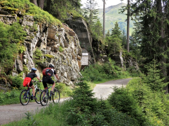 Biken auf dem Kristberg