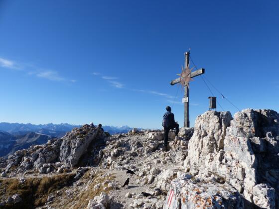 Am Ziel des 2194 m hohen Guffert.