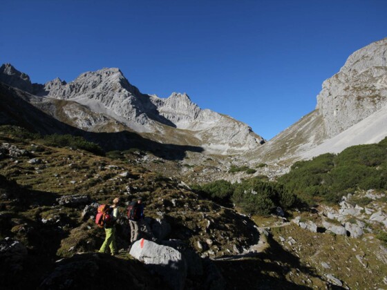 Blick zurück zur Biberwierer Scharte