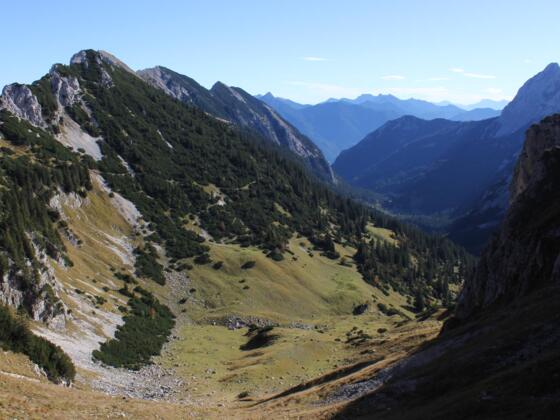 Blick Richtung Otto Mayr Hütte und Reintal