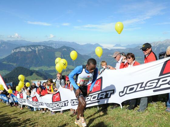 Kaisermarathon-Zieleinlauf auf der Hohen Salve