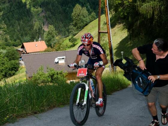 Mountainbiker im Stubaital