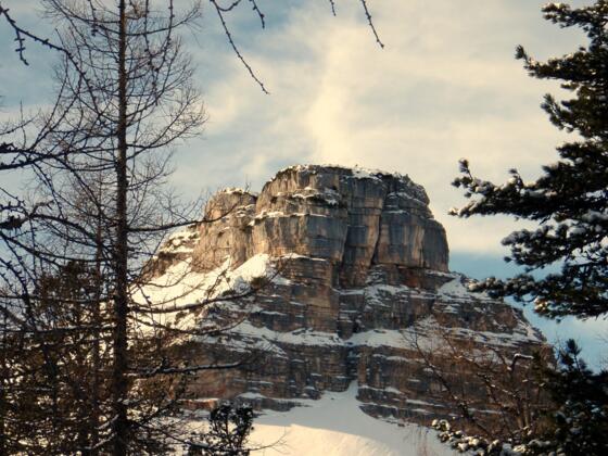 Eisernes Bergl, nach der Schispur Loigistalabzweigung um 1745m gesehen.