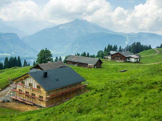 Blick auf das Vorsaäß Sonderdach