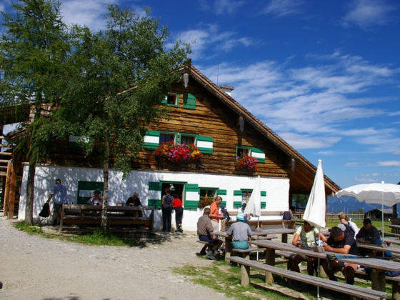 Ankunft auf der Mitterfeldalm
